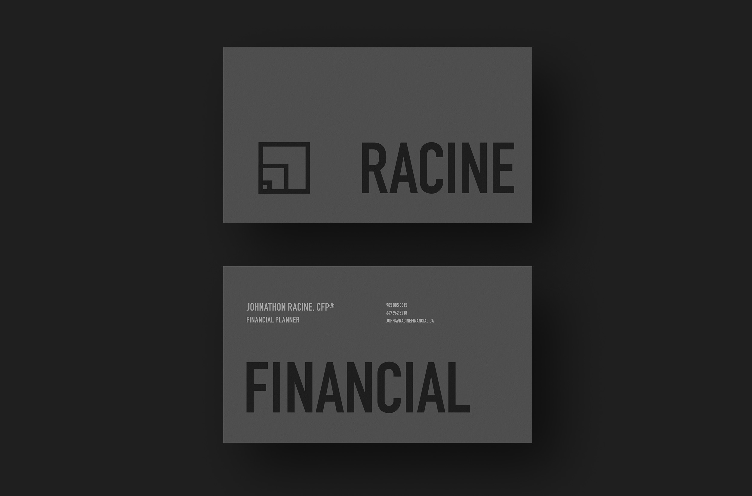 hyperposition-racine-financial-print-business-card