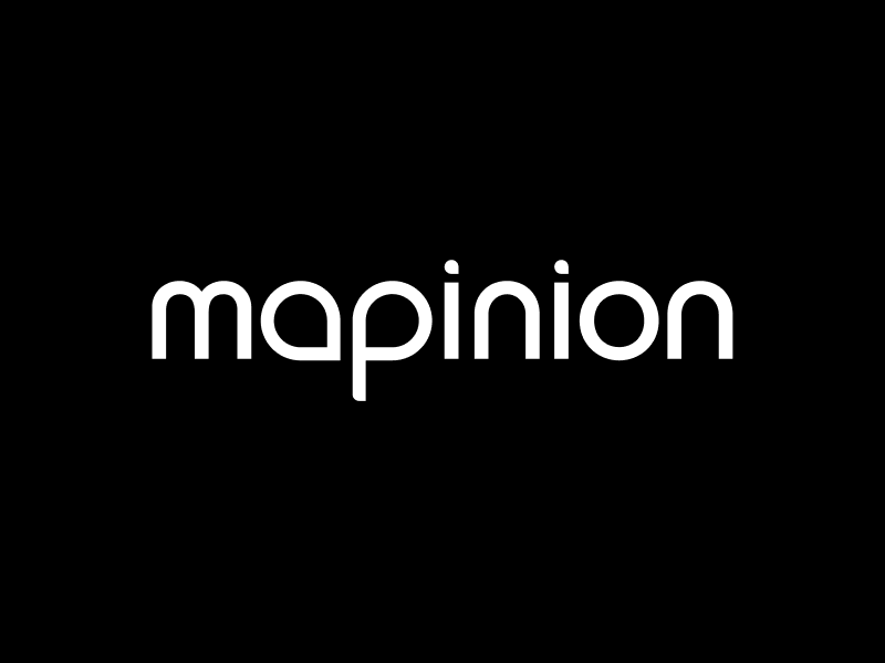 Mapinion logo design.