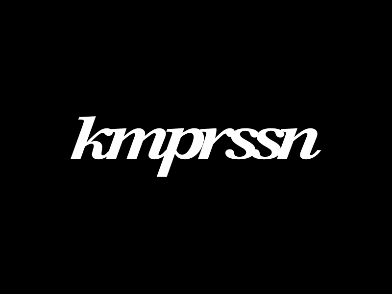 KMPRSSN logo design.