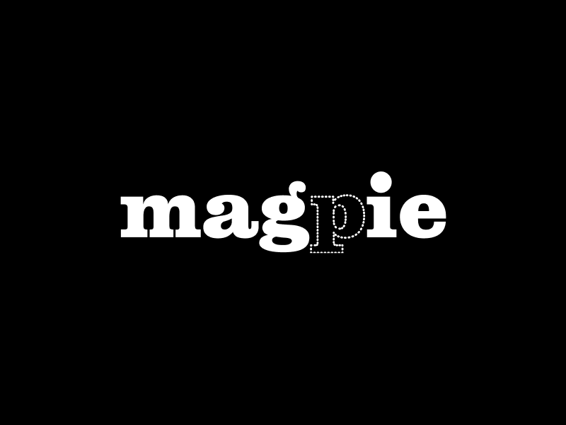 Magpie logo design.