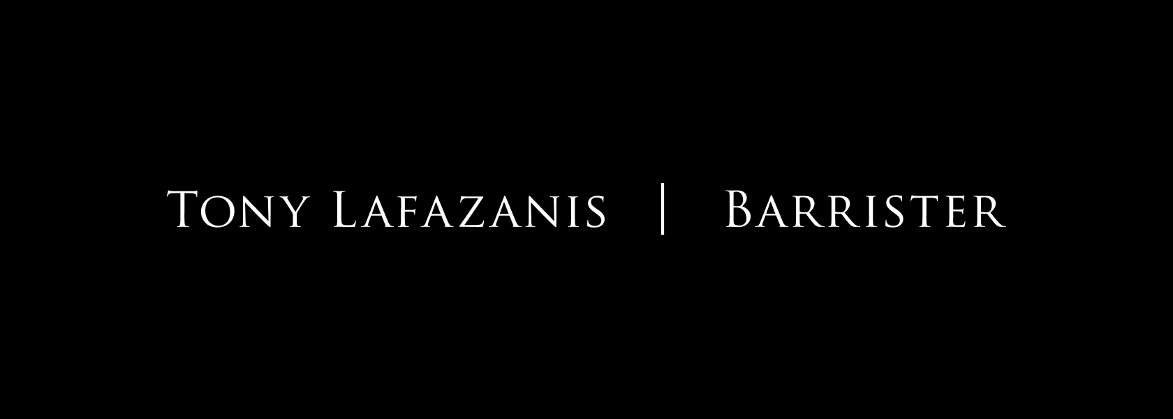 Tony Lafazanis Law logo design.