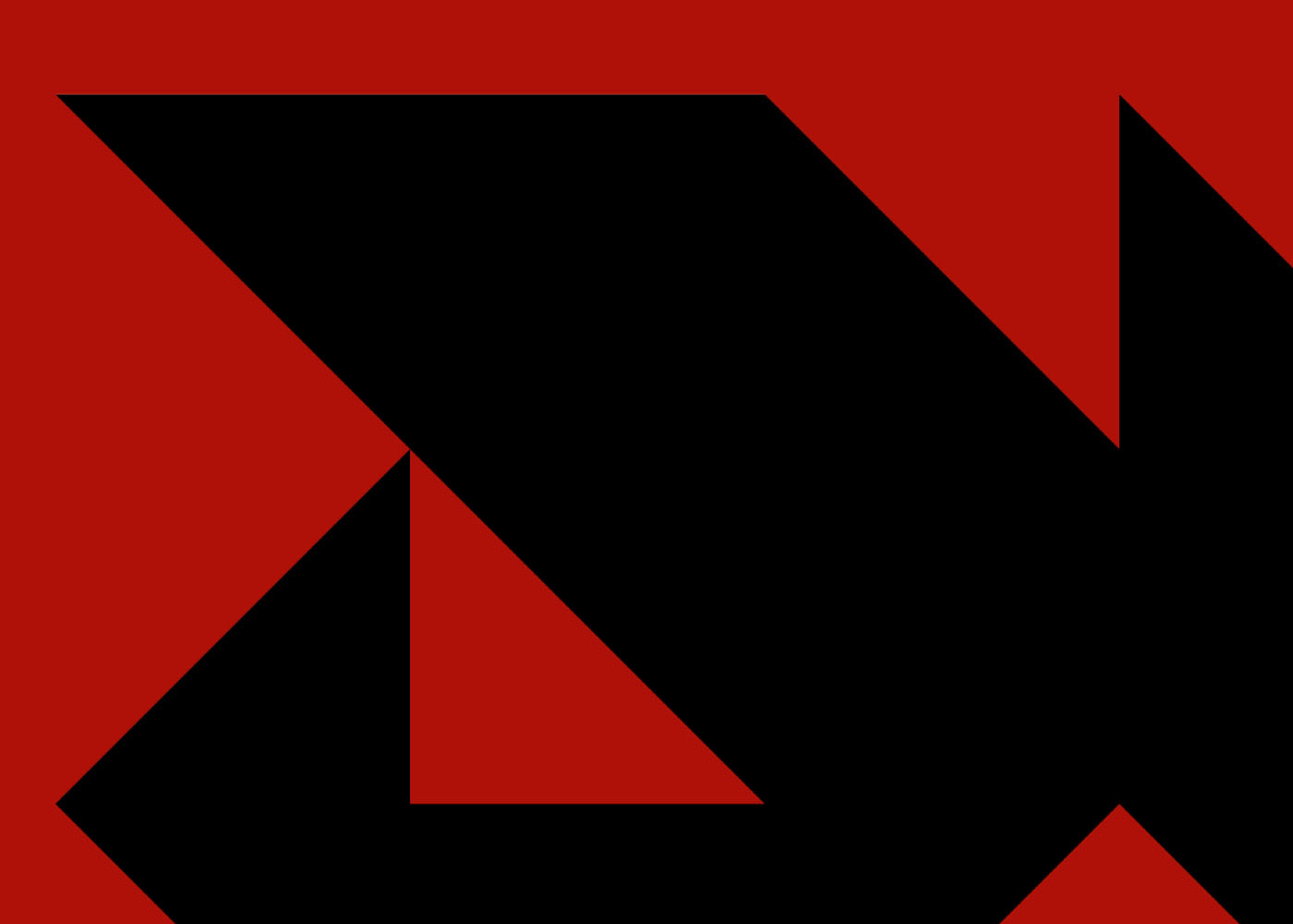 DVAS logo in black on red background.
