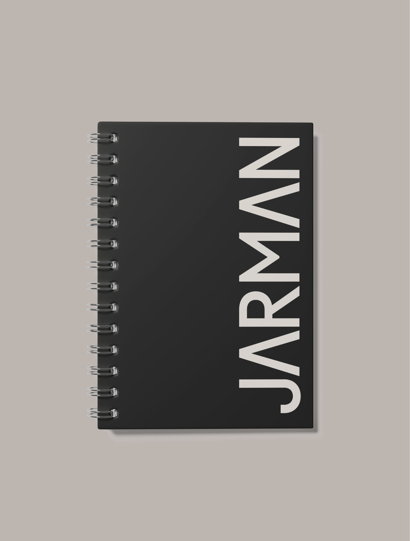 Jarman Professional notebook featuring the company wordmark on a black background.
