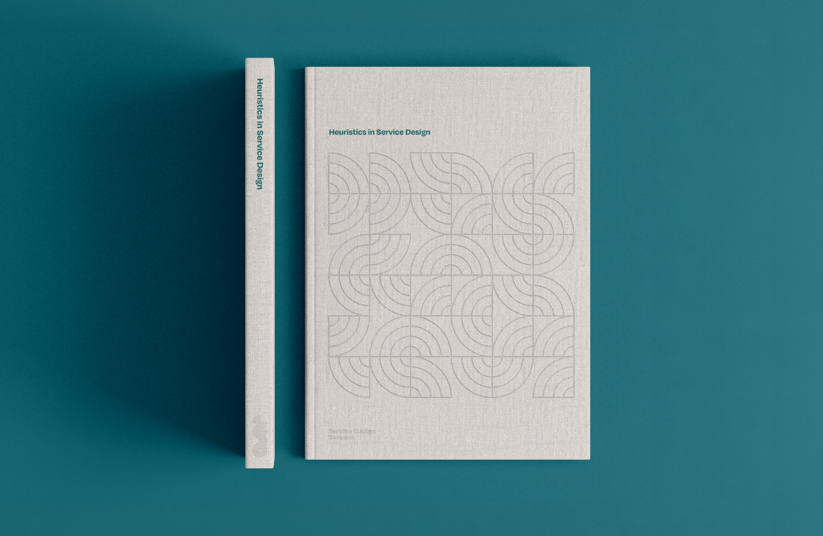Service Design Toronto publication featuring a repeating geometric pattern derived from the brand identity.