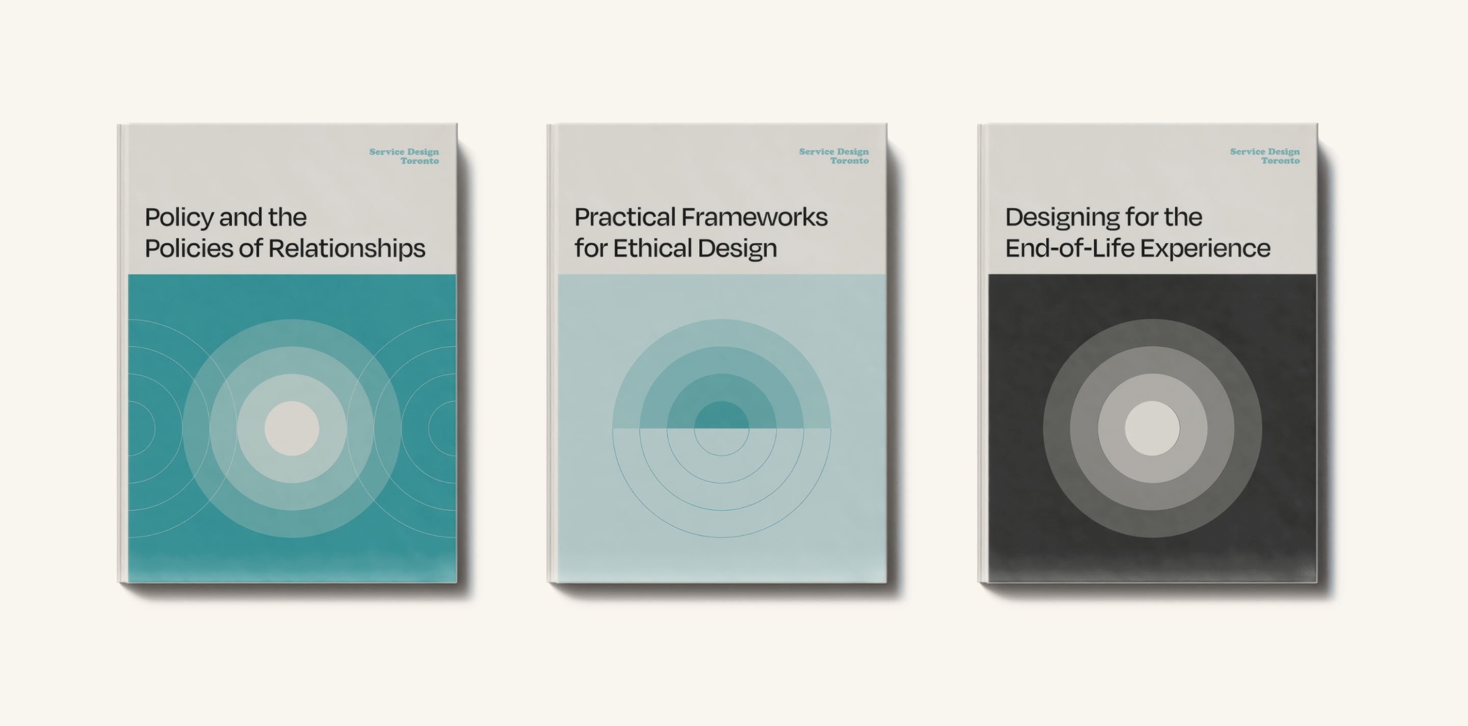Service Design Toronto publication series covering policy, ethical design and end-of-life experience.