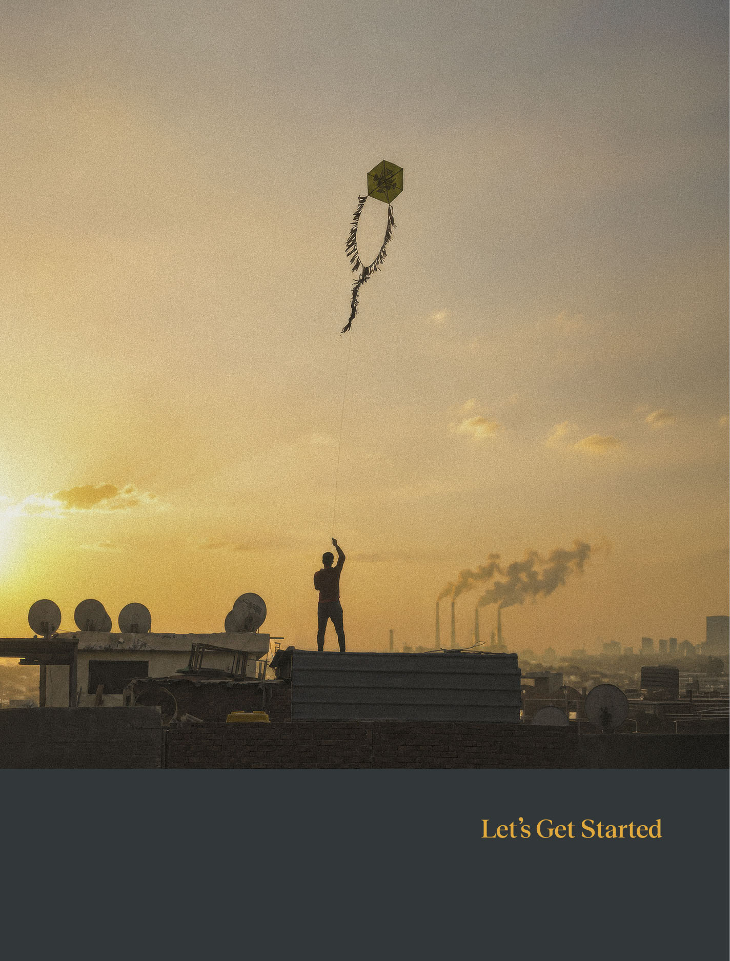 YellowYellow poster design featuring a boy flying a kit and the tagline,
